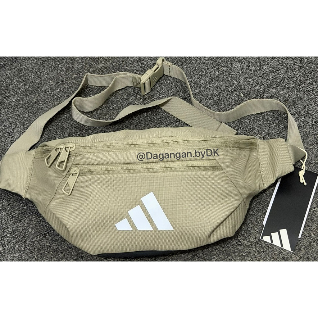 Tas Adidas Waistbag Sport Big Logo Original 100% Camel Cream