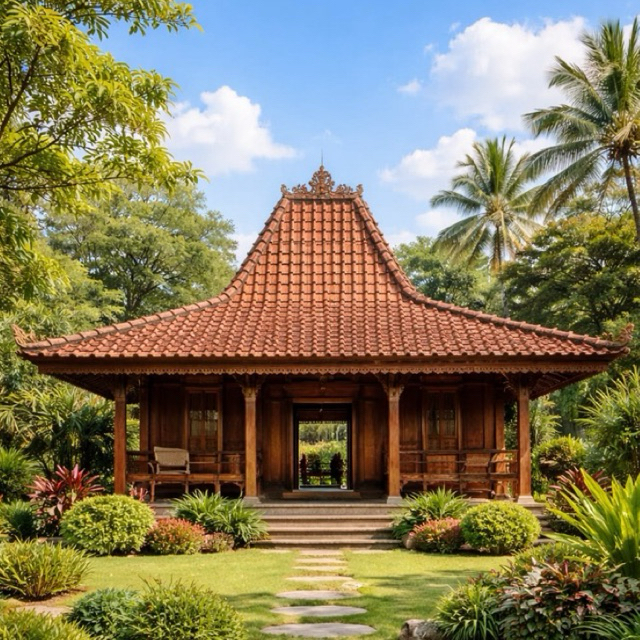 Rumah Joglo Kayu Jati Karya Jepara