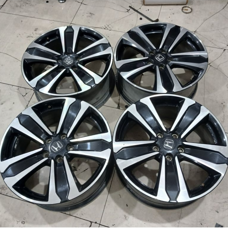 Velg Ori Honda Crv Turbo Ring 18x7,5 Pcd 5x114 Et 45 Black Polis