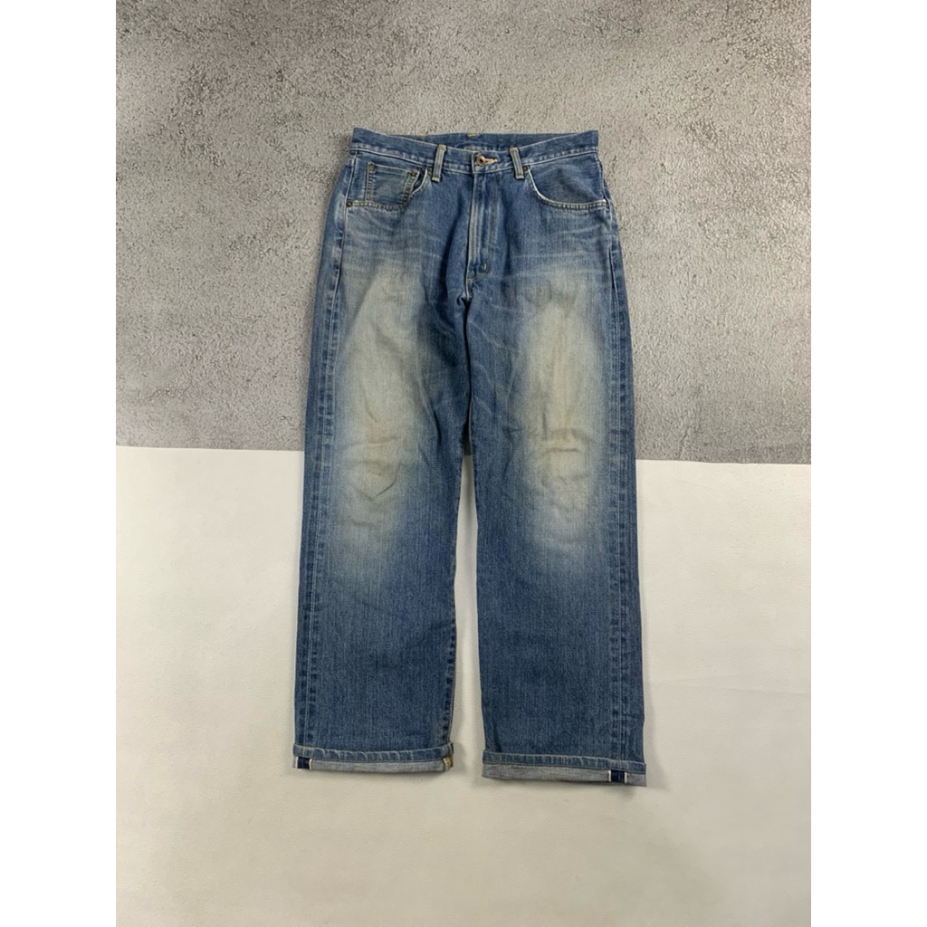 NV-072 Edwin 505 selvedge jeans Pants   Size 31x34 Lebar pinggang 82cm Lebar paha 66cm Panjang 103cm