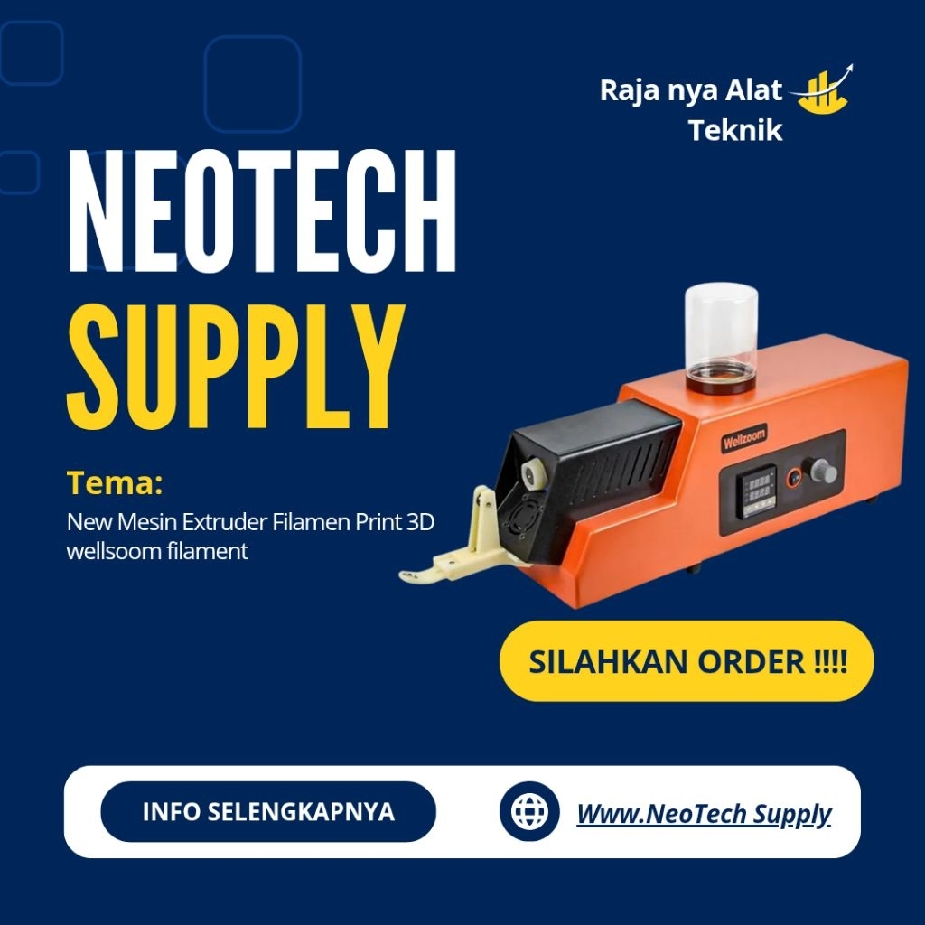 New Mesin Extruder Filamen Print 3D wellsoom filament