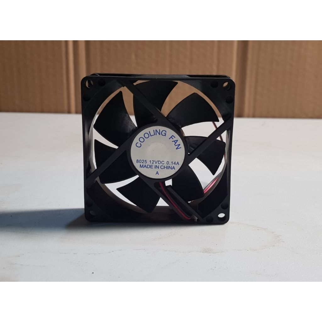 Fan kipas Cooling Fan DC 12V_0,14A 8X8cm 2pin