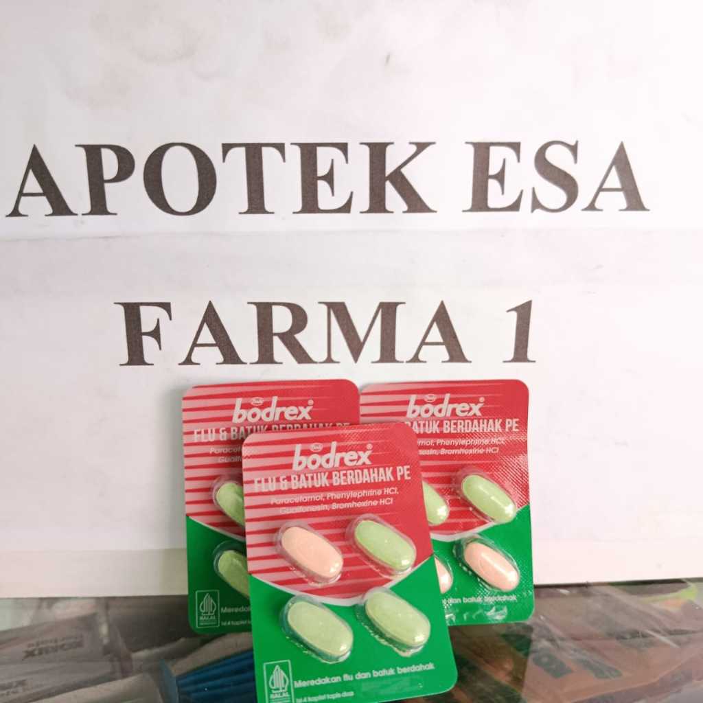 Bodrex Flu & Batuk Berdahak PE Meredakan Flu Batuk Berdahak Dewasa Hijau