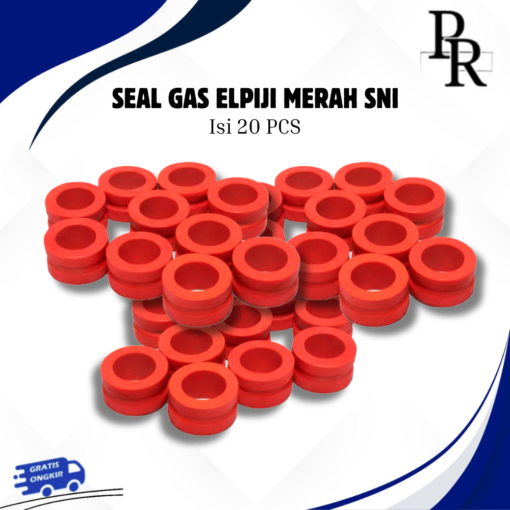 SEAL GAS MERAH EKONOMIS ISI 20 PCS SEAL TABUNG GAS ELPIJI 3 KG 5 KG 12 KG SNI