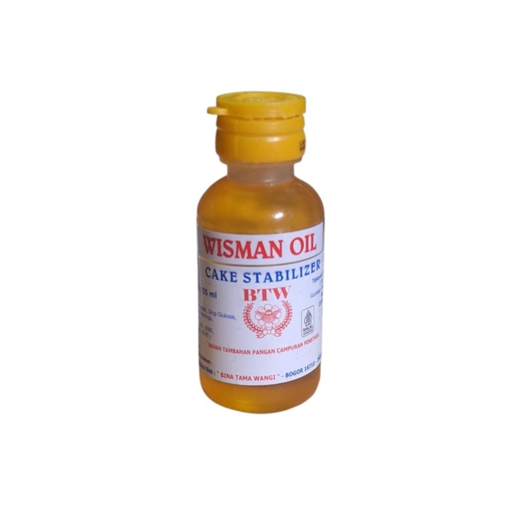 btw wisman oil 55ml / cake stabilizer / pelembut cake