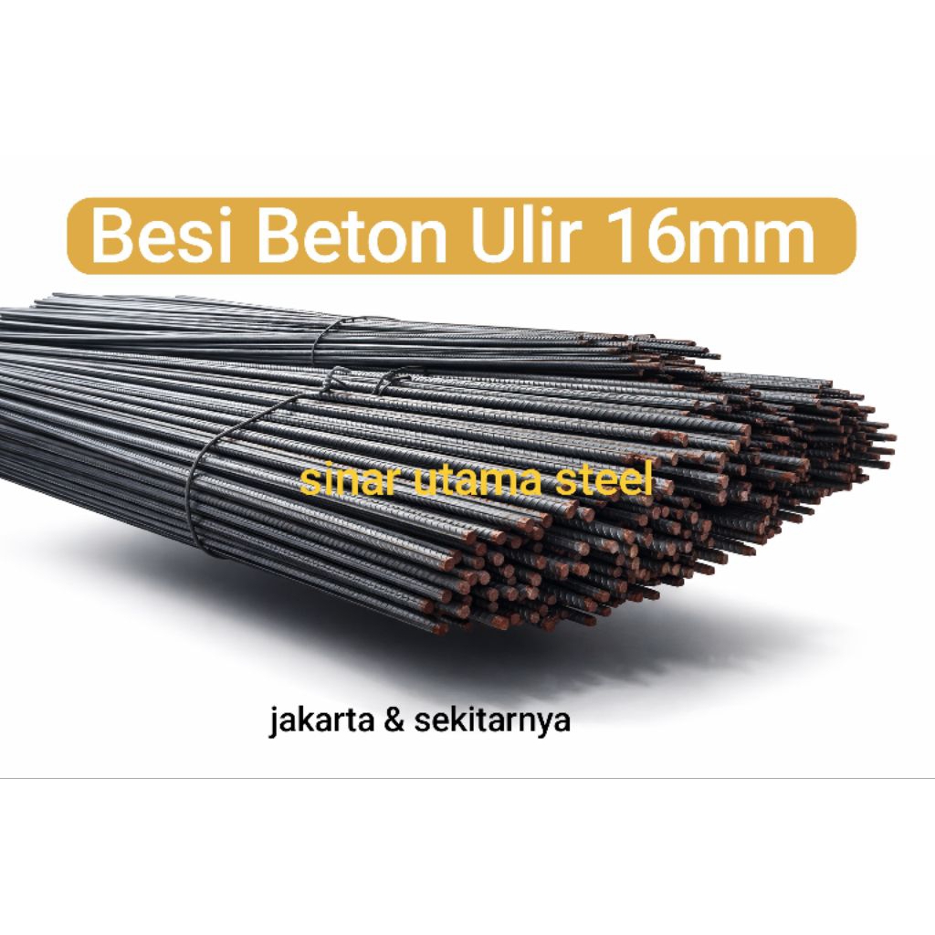 Besi Beton ulir 16mm SNI SERTIFIKAT/ Besi Beton 16 mm Ulir SNI SERTIFIKAT