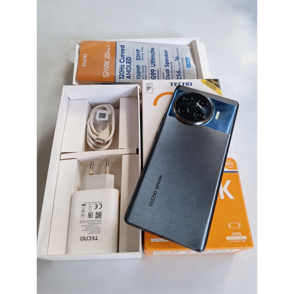 tecno spark 20 pro plus 8/256 komplit second like new