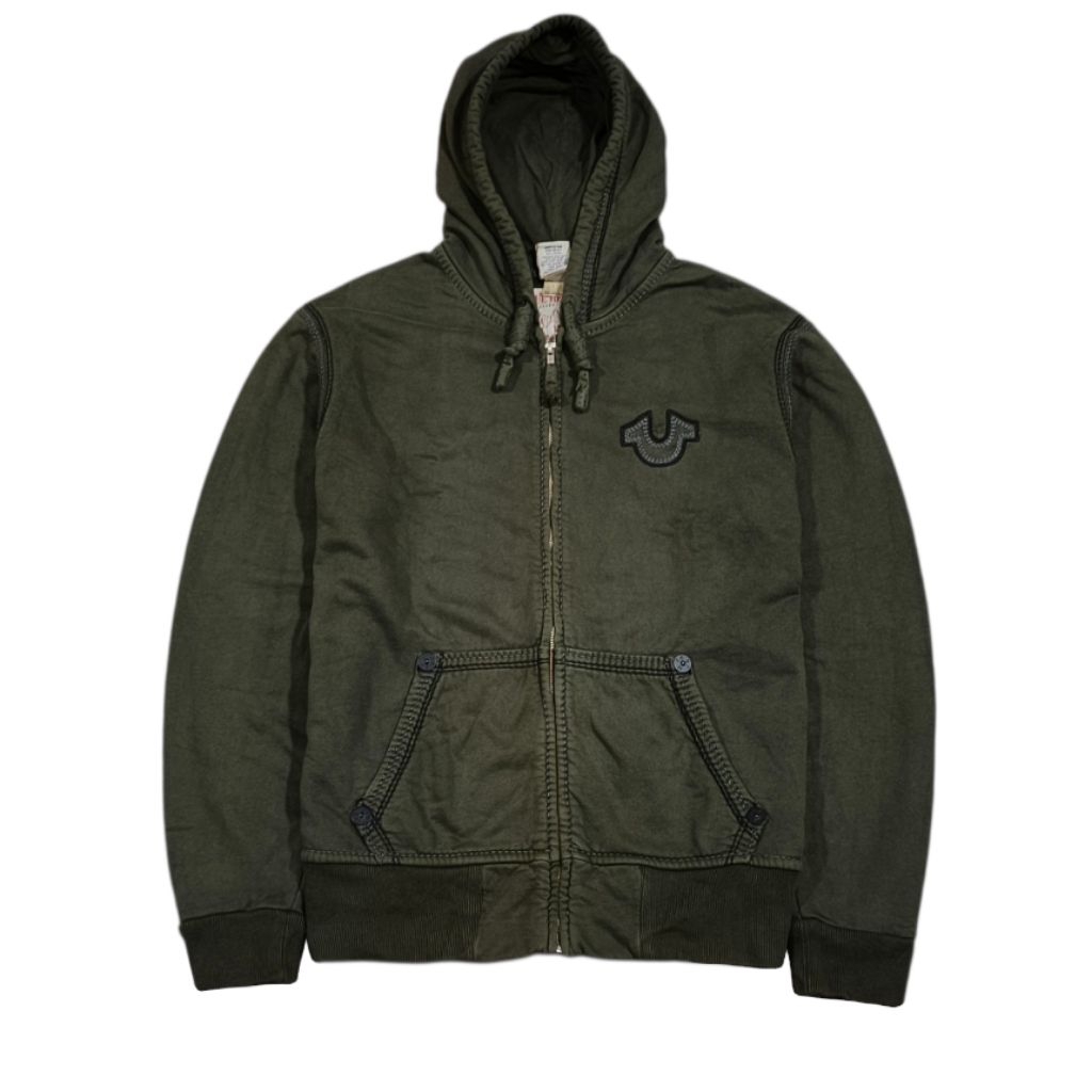 ‎JAKET HOODIE TRUE RELIGION SECOND SIZE L