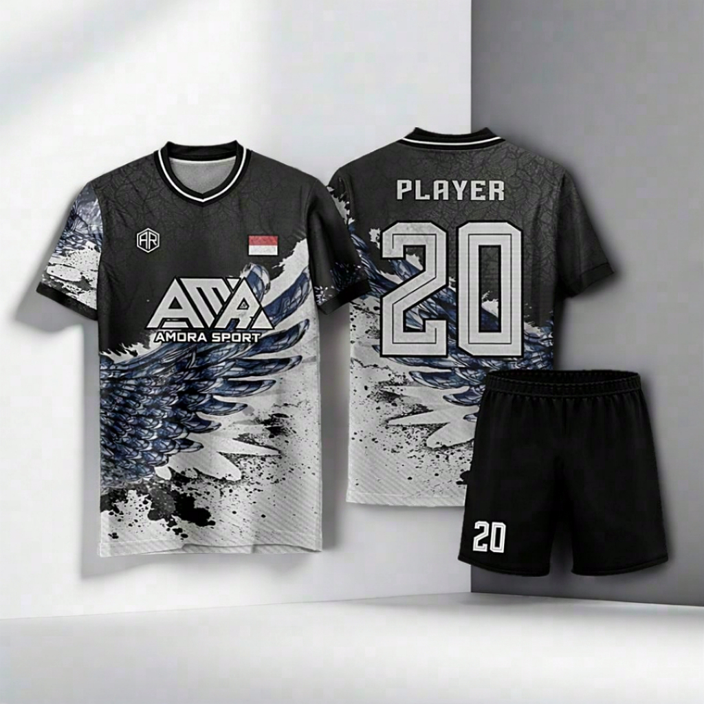 Kaos Futsal Custom Design / Jersey Bola / Gratis Nama