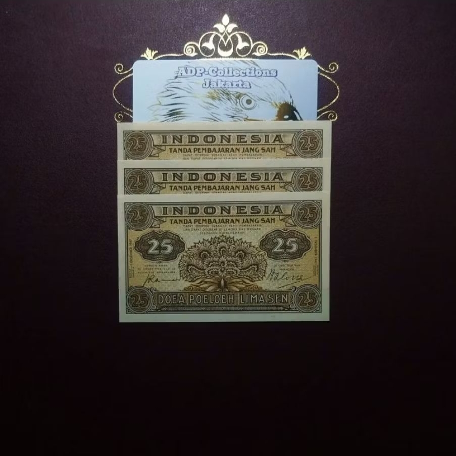 Uang Kuno 25 Sen Federal II 1947