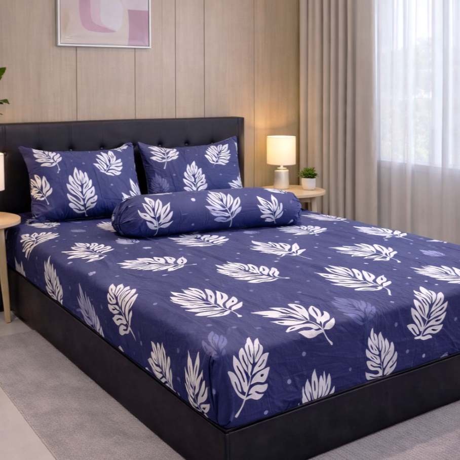 Sprei Estetik Anti Geser Dobel Karet Sudut Size 180x200 & 200x200