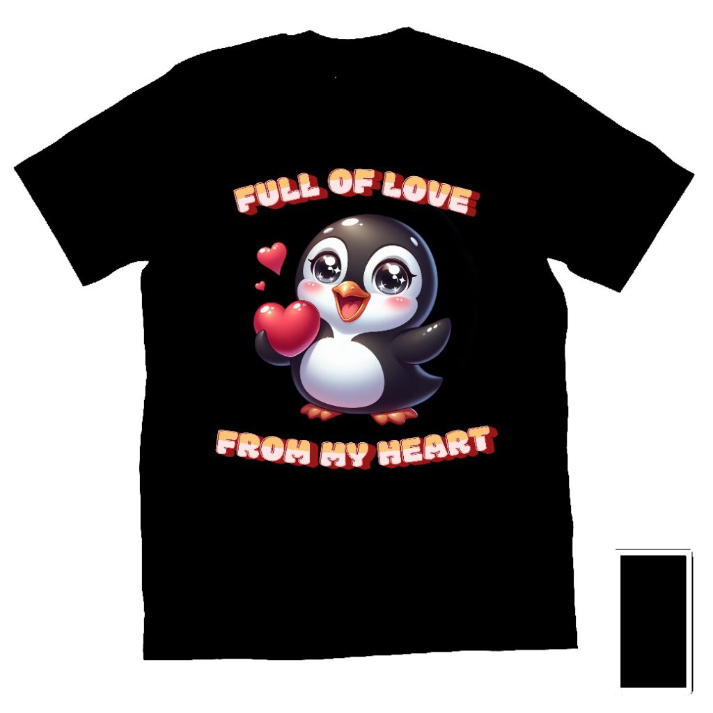 Kaos Baju Tshirt Pria Wanita Anak Dewasa Custom Hewan Animal Ayam Penguin Mutiara Panda
