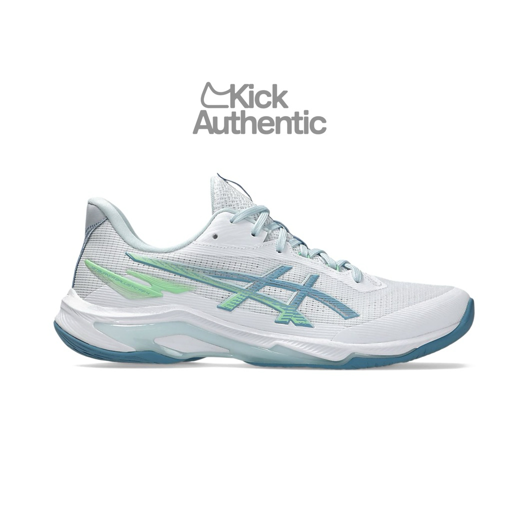 Kick - Sepatu Tenis/Voli Asics Voli Netburner Balistic FF 4 White/Saba Blue