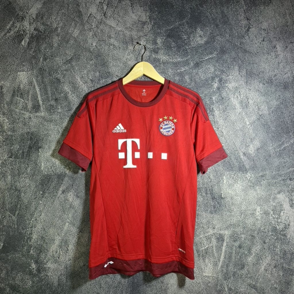 BAYERN MUNICH 2015 2016 HOME FOOTBALL SHIRT MENS ADIDAS JSY Original