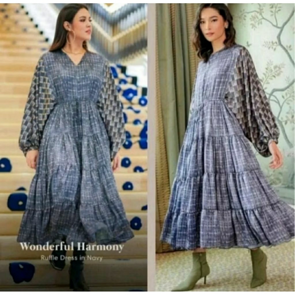 preloved gamis benang jarum x raisa wonderful harmony