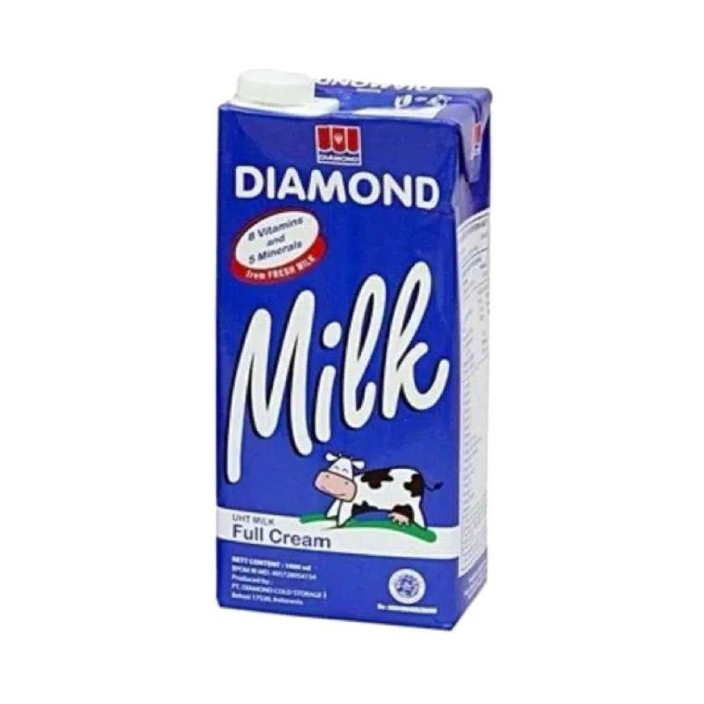 susu diamond full cream 1 liter