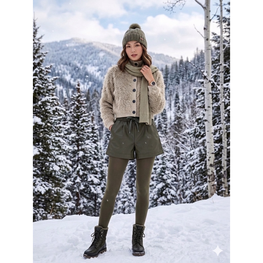 double fur coat sweater