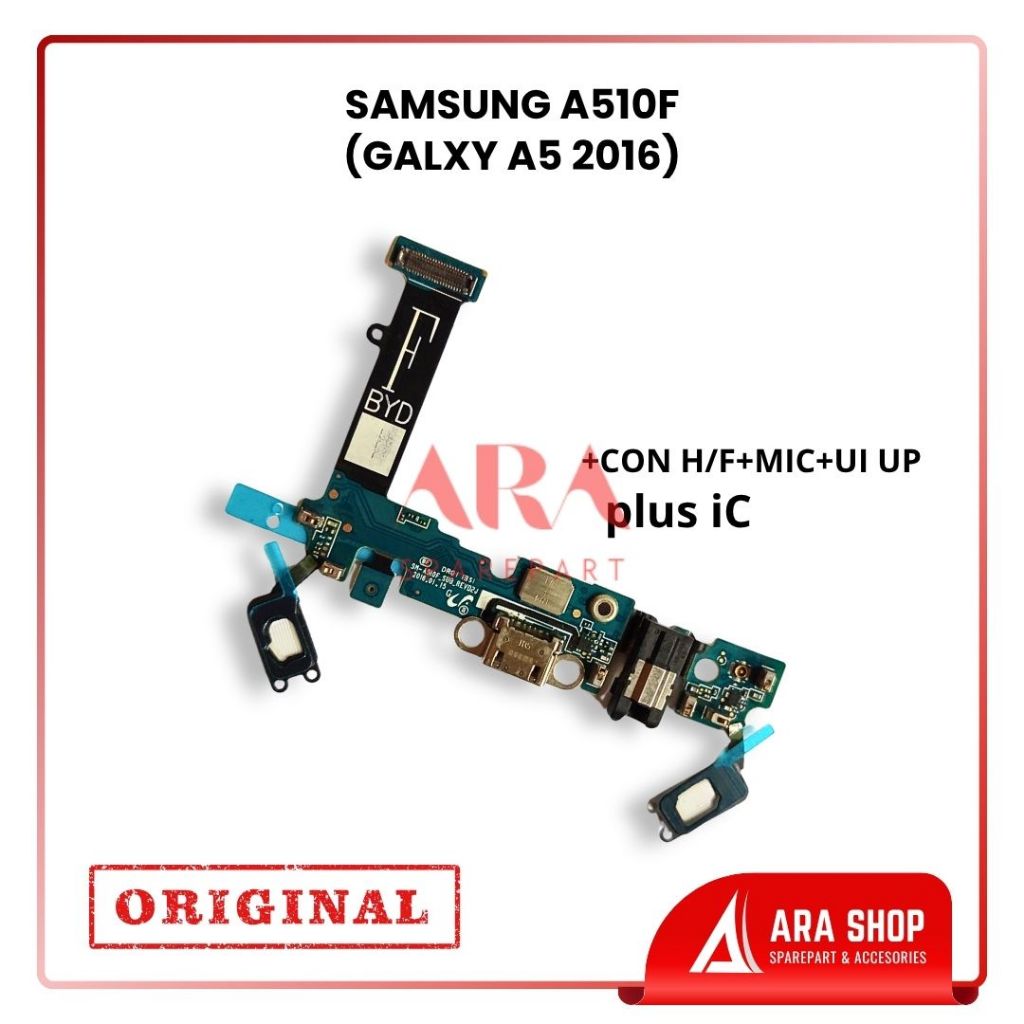 FLEXIBLE SAMSUNG GALAXY A5 2016 / A510 A510F KONEKTOR TC CAS CHARGER +HF MIC ORIGINAL