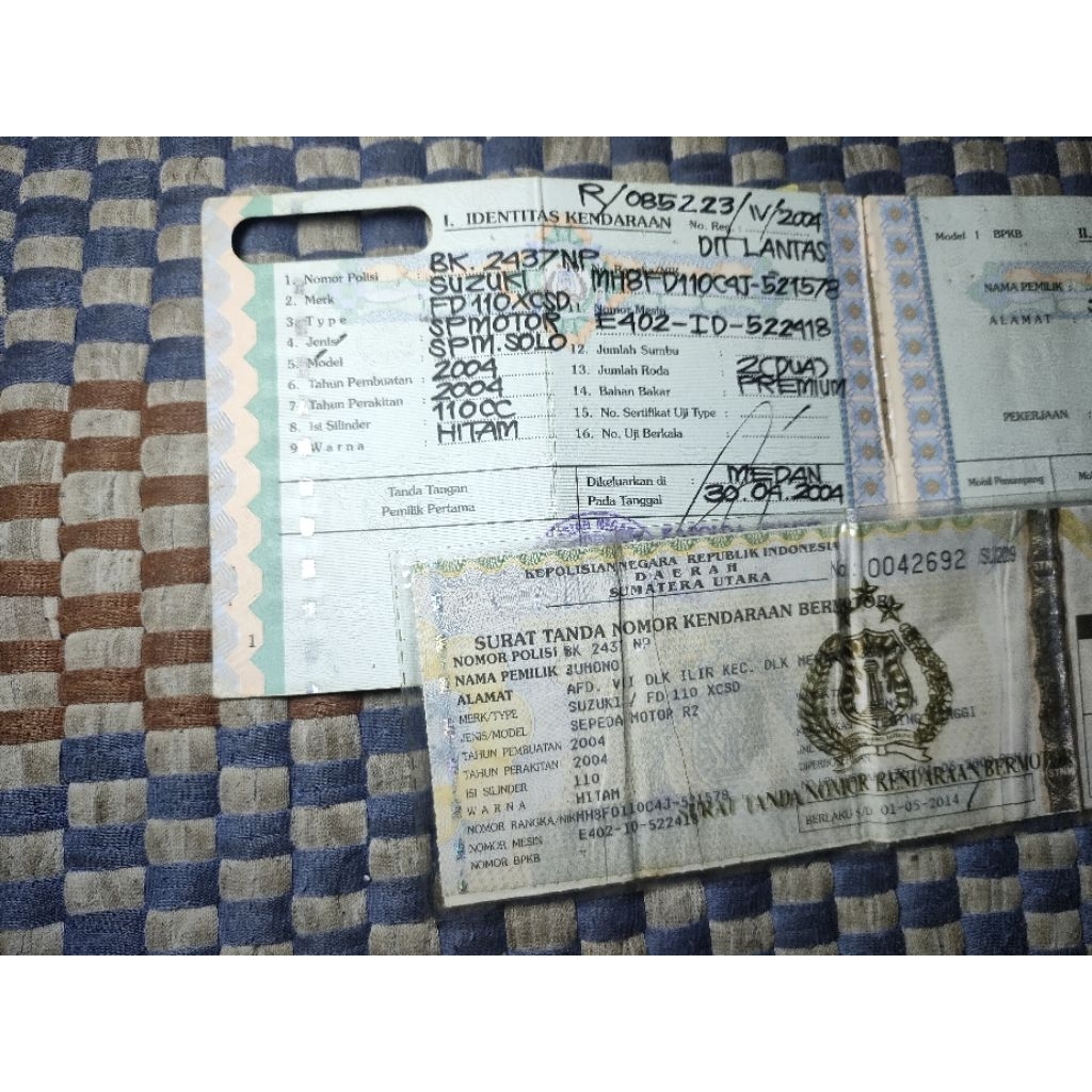 DOKUMEN SUZUKI SMASH 2004 FD110 XCSD