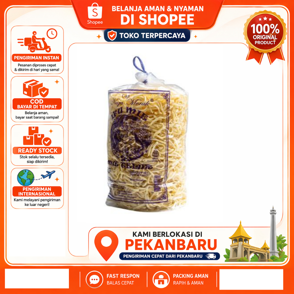 [SDW] pekanbaru/450 Gram Ifumie Telur Cap Naga Merak / Mie