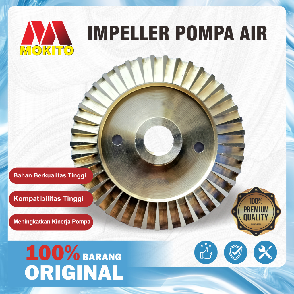 MOKITO Impeller Kuningan Kipas Pompa Air Spare Part Suku Cadang