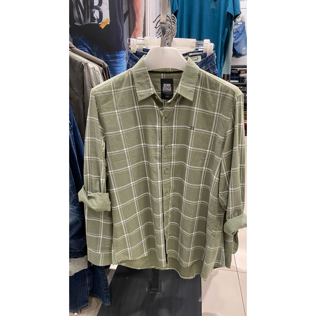 Long Flanel Green Matcha Bombboogie