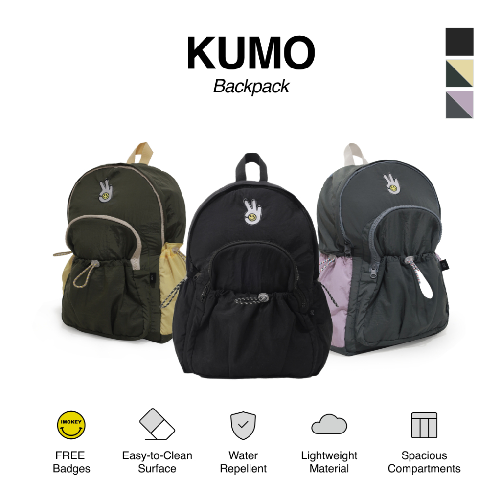 IMOKEY Kumo Backpack - Tas Wanita - Tas Pria - Tas Parasut