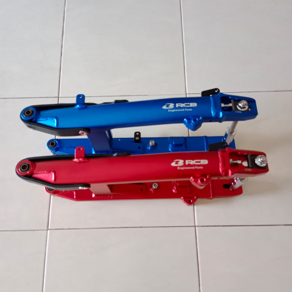 SWINGARM SWING ARM RCB LENGAN AYUN RCB RACINGBOY JUPITER MX NEW LC5S MERAH BIRU ORIGINAL MALAYSIA