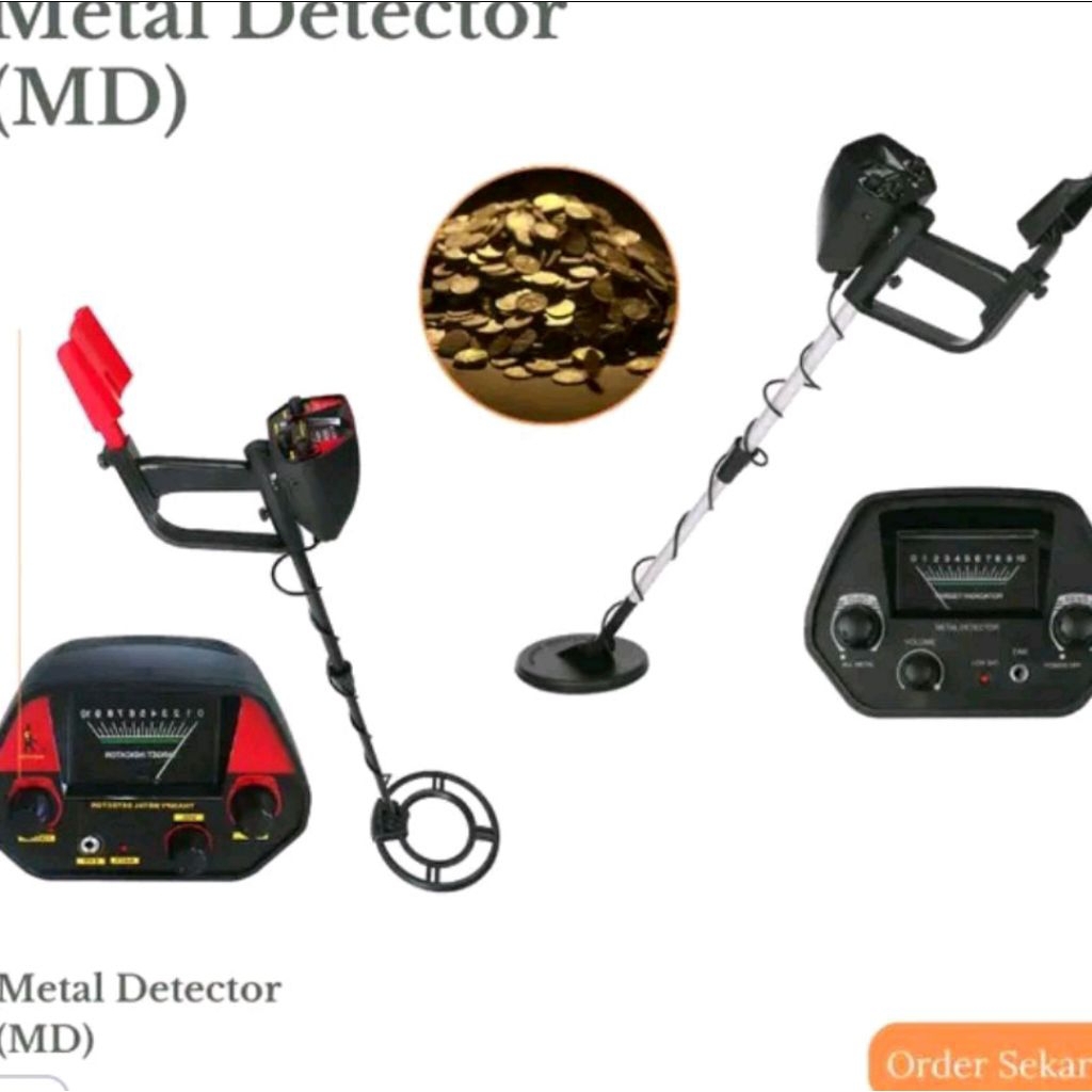 Metal Detector MD 5030 Detektor Logam Profesional untuk Pencarian Koin dan Barang Berharga