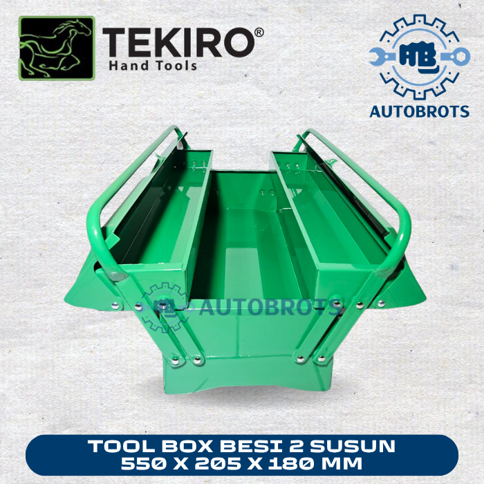TEKIRO Tool Box Besi 2 Susun / Tool box Besi 2 Tingkat / Tool Box Metal 2 Layers ST-TB2339
