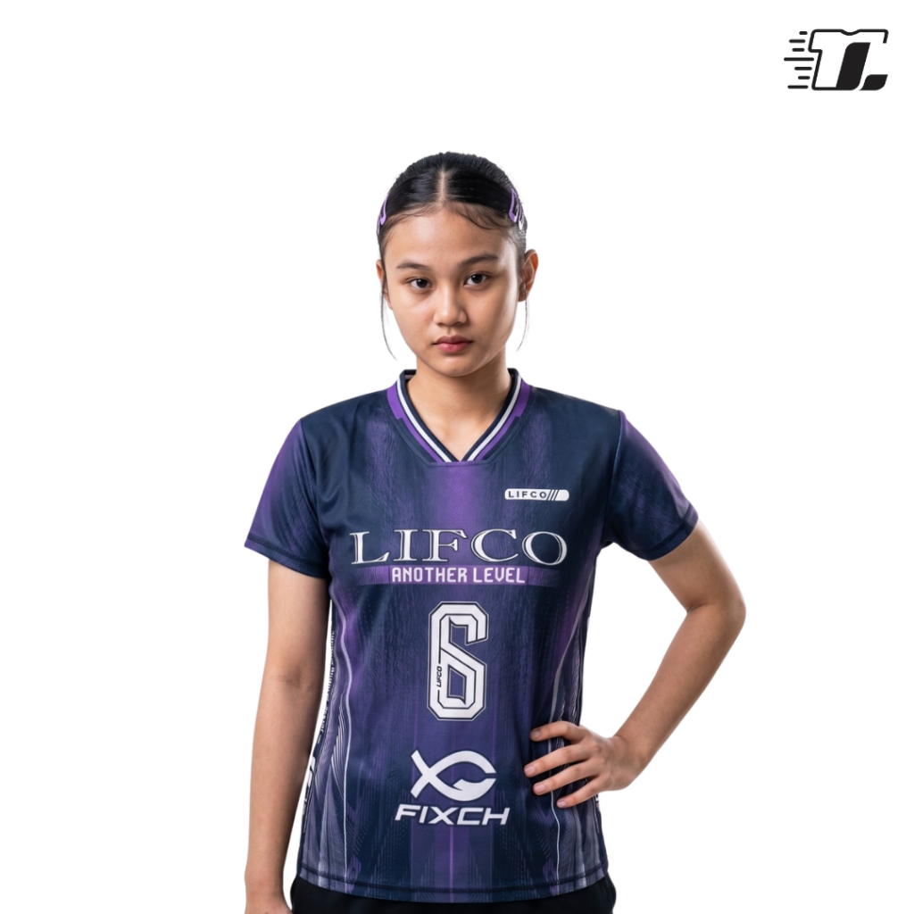Lifco Jersey Voli Cewek Premium  Full Printing Arimbi Series Ungu