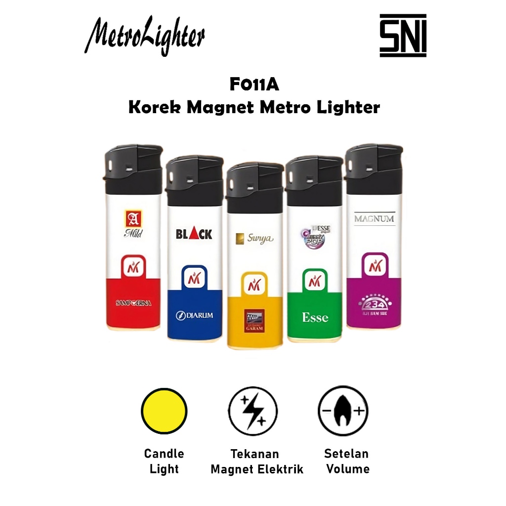 [DP] 1 Dus Korek Gas Magnet Cetekan Metro F011