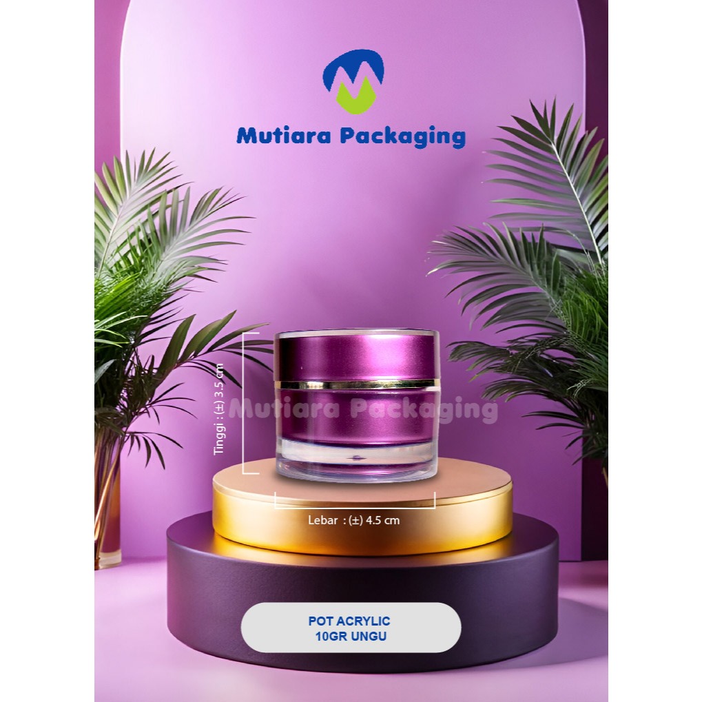 TERLARIS !!! POT ACRYLIC 10GR PURPLE/ POT AKRILIK 10GR UNGU/ JAR 10GRAM