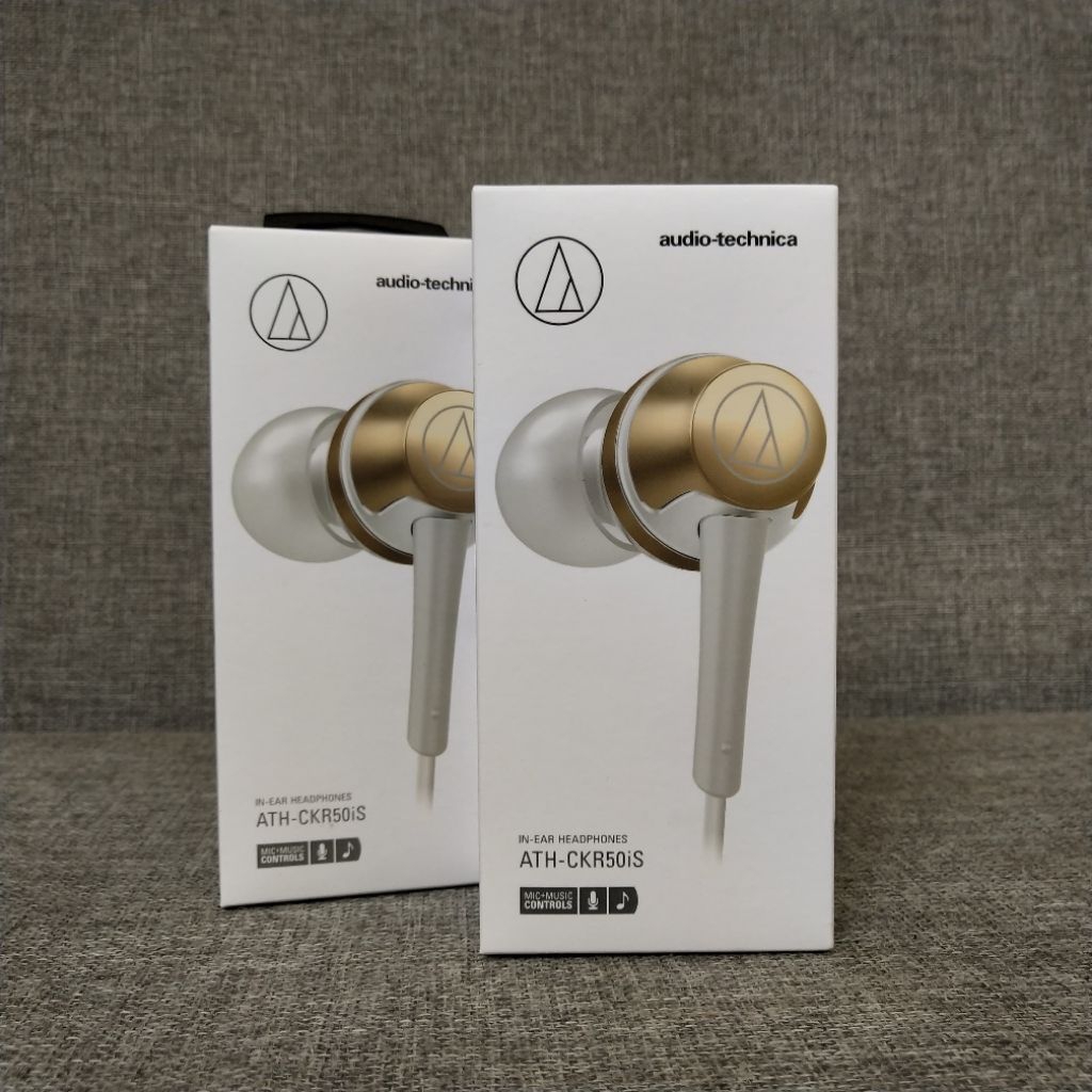 Audio Technica ATH CKR50iS Original In Earphone with Mic Headset ATH CKR50 iS