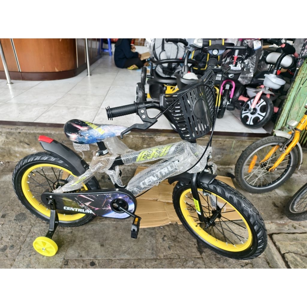 SEPEDA BMX ANAK  16 CENTRUM VARIASI BAN+ STEM SETIR+ RODA SAMPING