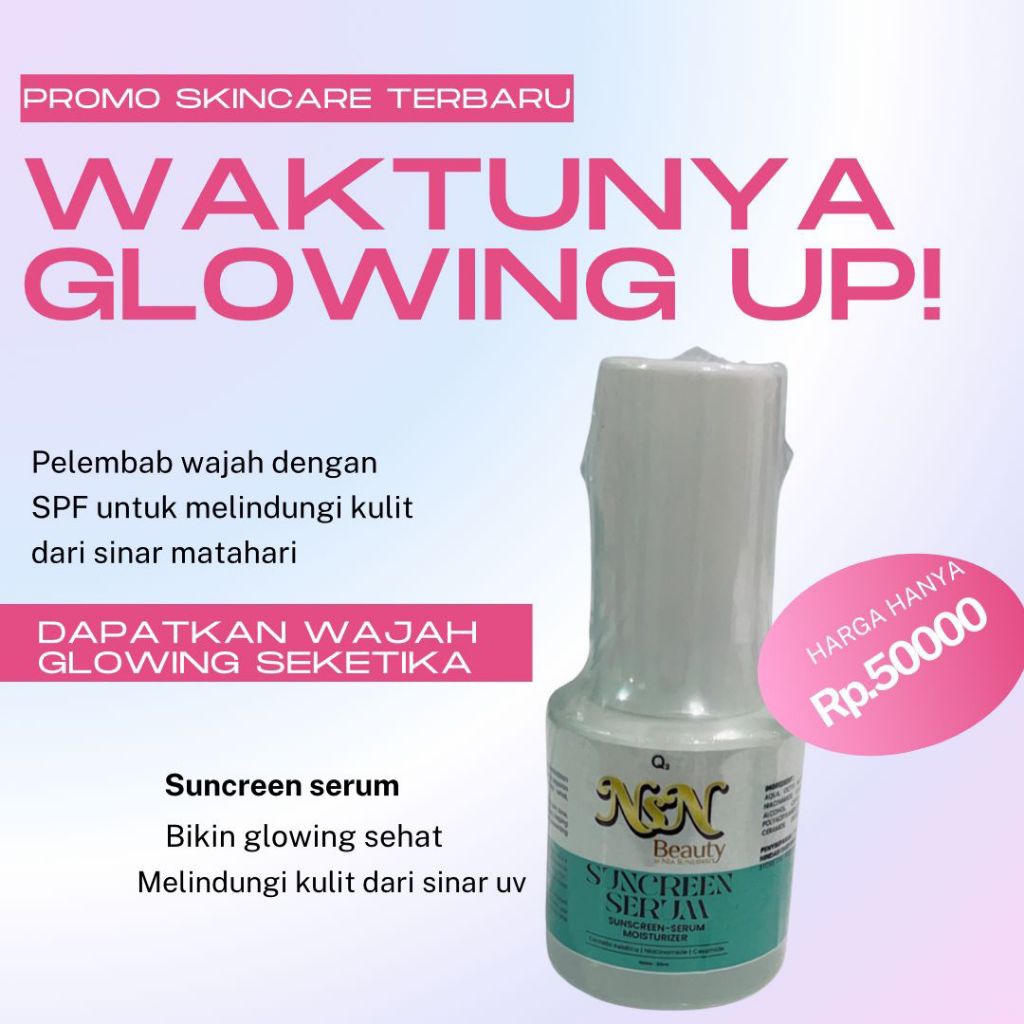 suncreen glowing NsN Beauty