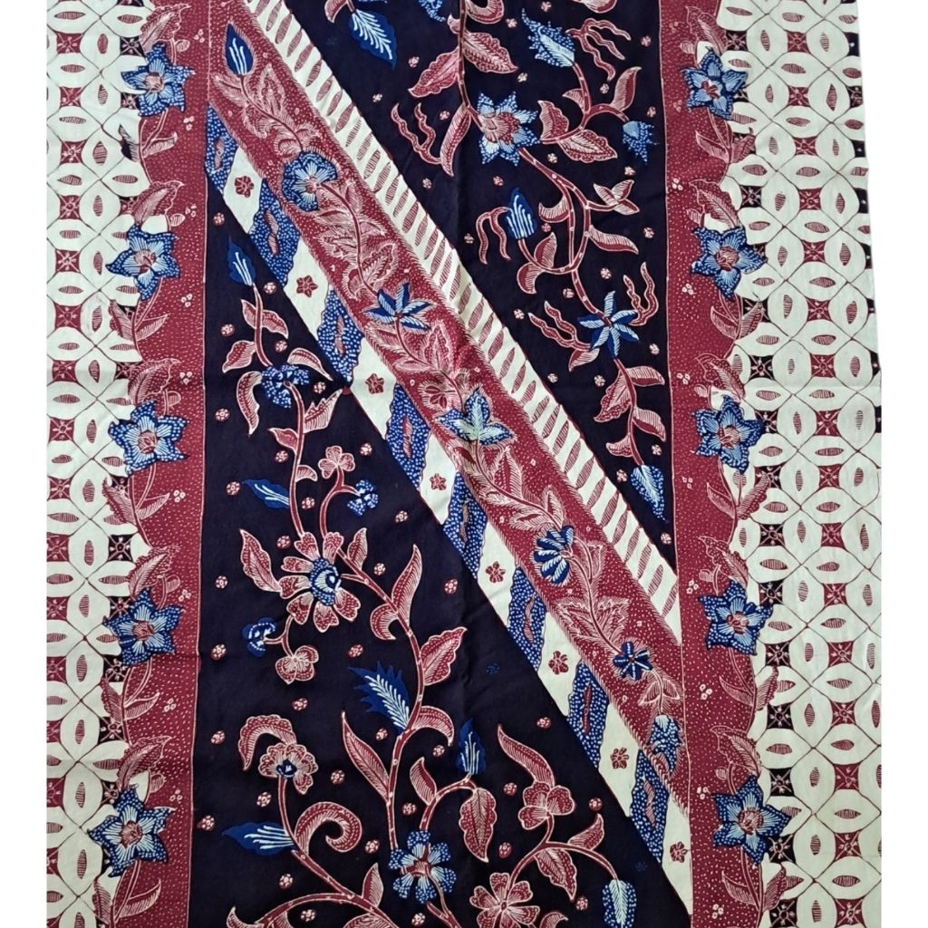 BATIK TRUSMI CIREBON/BATIK TULIS SARUNG KATUN BANGBIRU