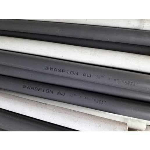 PARALON PVC MASPION AW PANJANG 4M / PIPA MASPION ABU