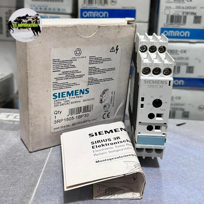 SIEMENS 3RP1505-1BP30. TIME RELAY ORY GERMANY