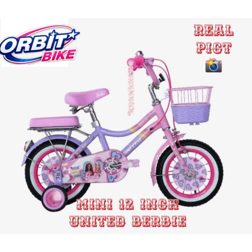 Sepeda Mini 12 inch UNITED BERBIE Sepeda anak perempuan