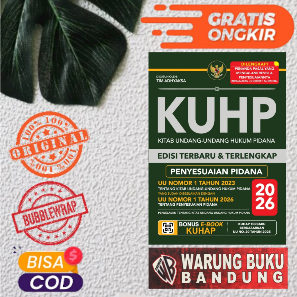 Buku KUHP Edisi Terbaru & Terlengkap