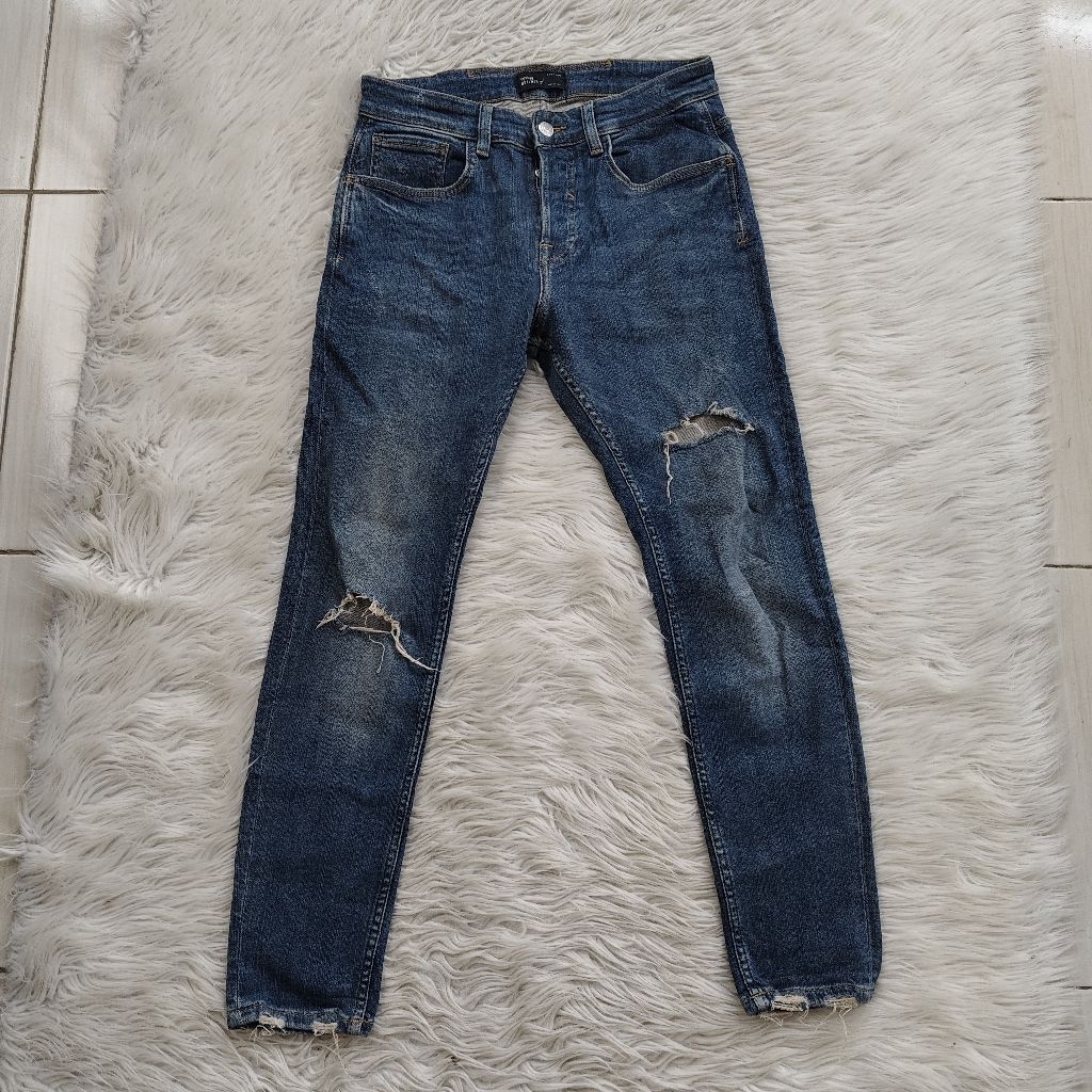 Zara Man Ripped Skinny Jeans