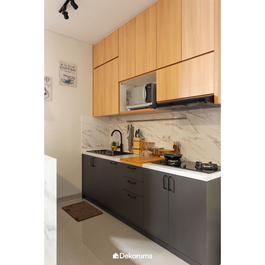 Kitchen Set Atas Bawah Non Rakitan Murah Model Modern Terbaru ATAS P 160 CM T  80 CM LEBAR 30 CM