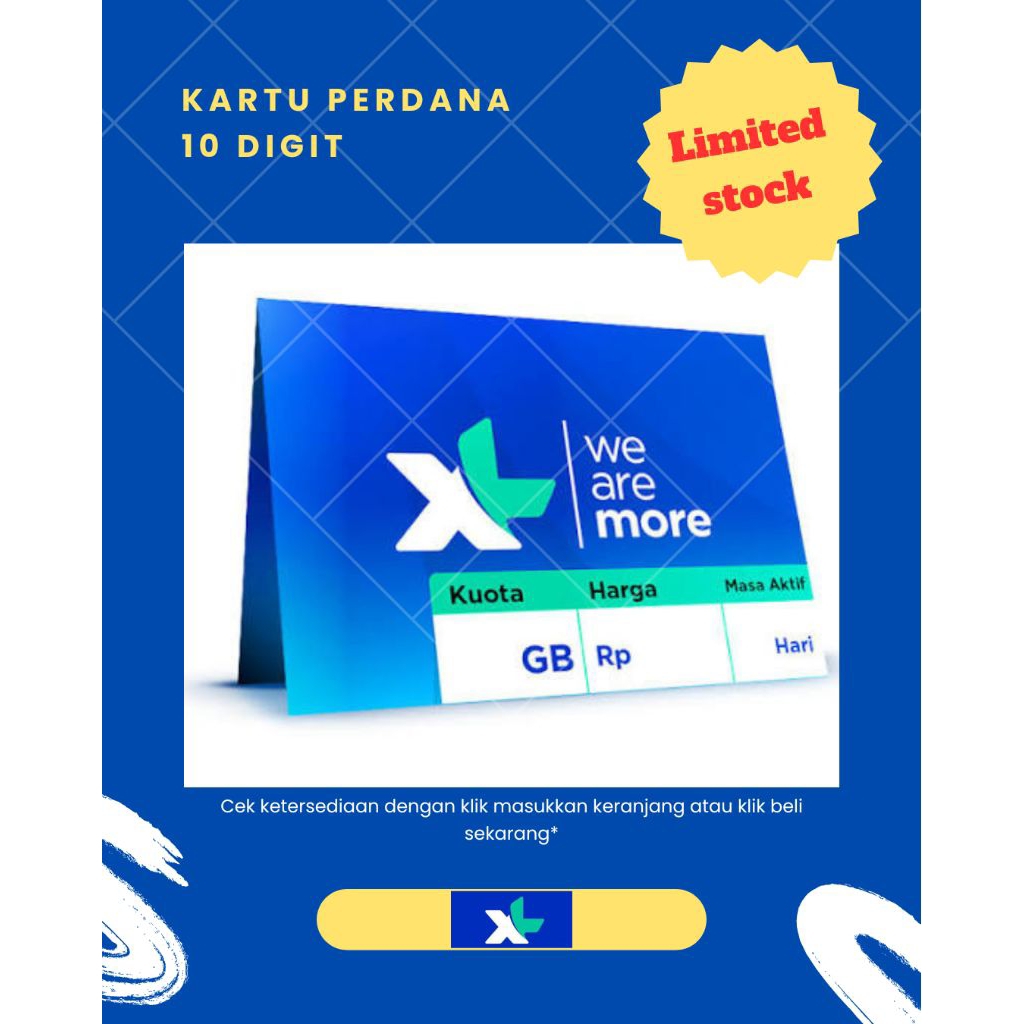 Nomor Cantik 10 Digit XL/kartu perdana cantik XL 10 digit/kartu perdana XL/nomor cantik XL