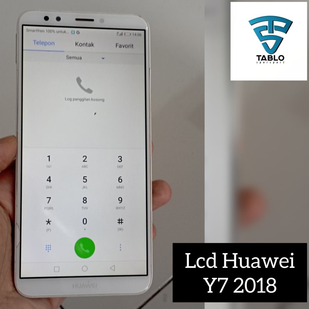 Lcd touchscreen plus frame Huawei Y7 2018 hidup garansi normal