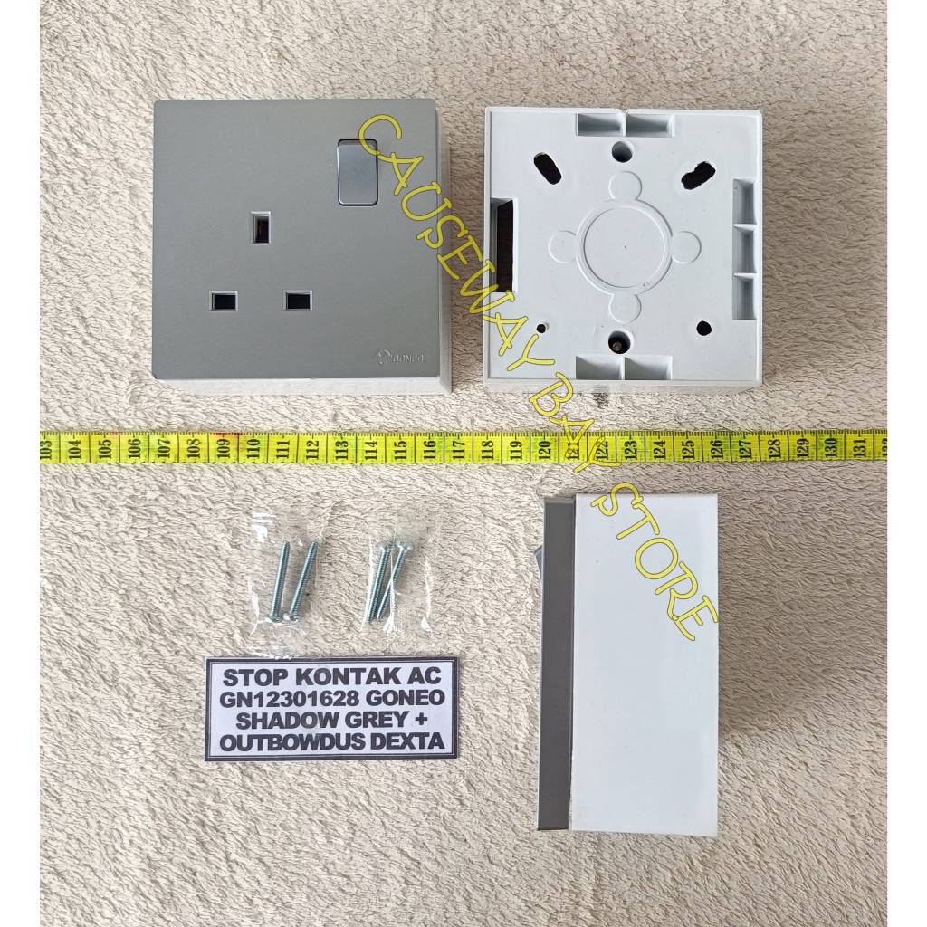 SAKLAR,STOP KONTAK SHADOW GREY GONEO + OUTBOWDUS DEXTA
