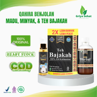 Qahira Benjolan Teh Bajakah & Minyak Herbal Atasi Benjolan Tumor Kista Original BPOM