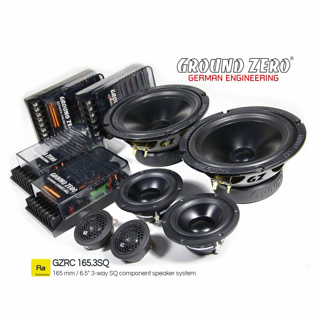 GROUND ZERO GZRC 165.3 SQ - Speaker 3 Way Set