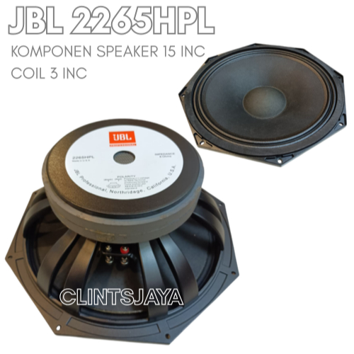 SPEAKER COMPONENT JBL 15/2265HPL VC 3 INCH FULL RANGE JBL 15 2265HPL