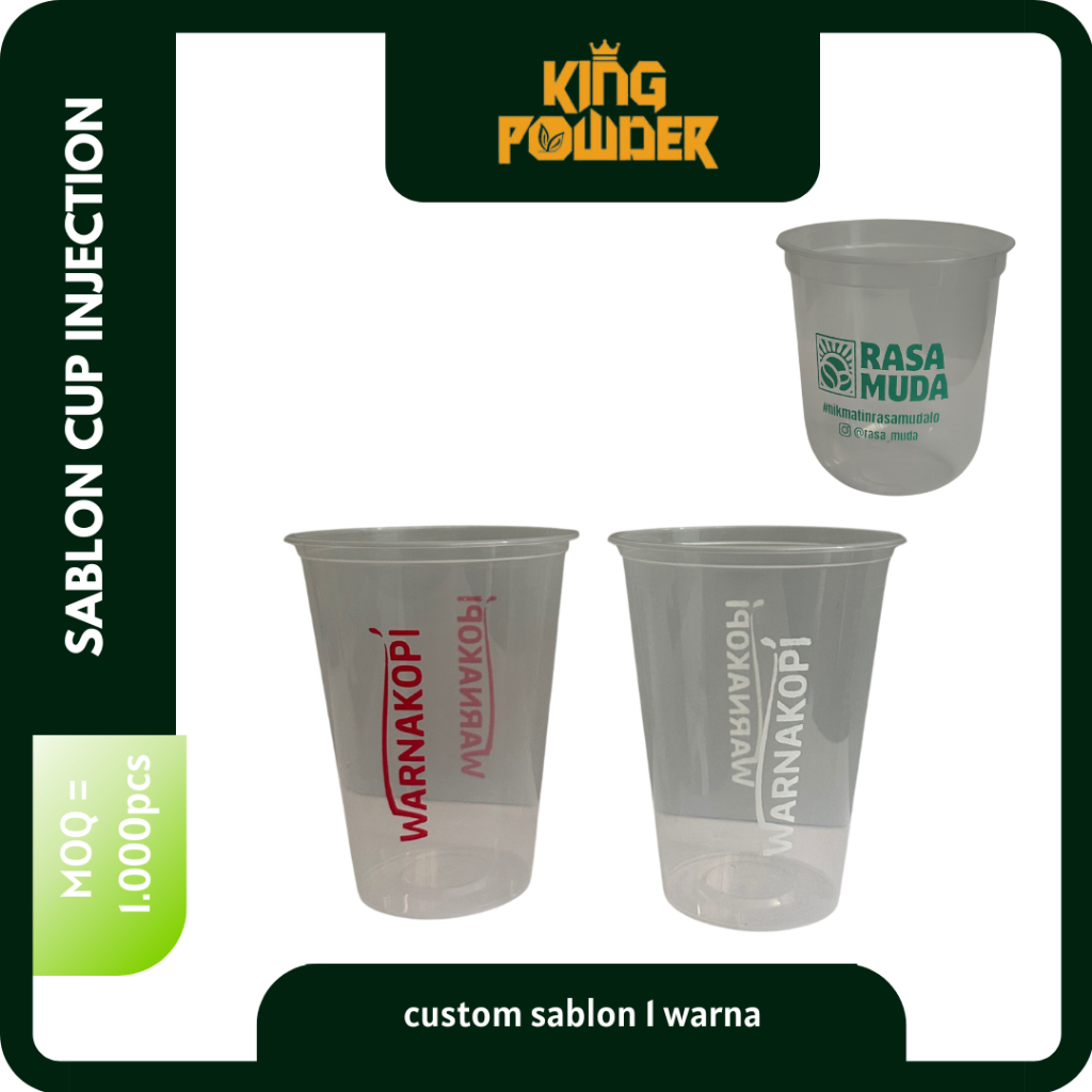 Sablon Gelas Thinwall Cup Injection 380ml | 400ml 500ml 700ml Cup PP injection | Gelas plastik Thinw